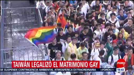 FOTO: Taiwán legalizó el matrimonio gay, 18 MAYO 2019