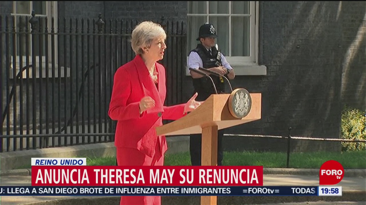 Foto: Theresa May Renuncia Brexit Reino Unido 24 Mayo 2019