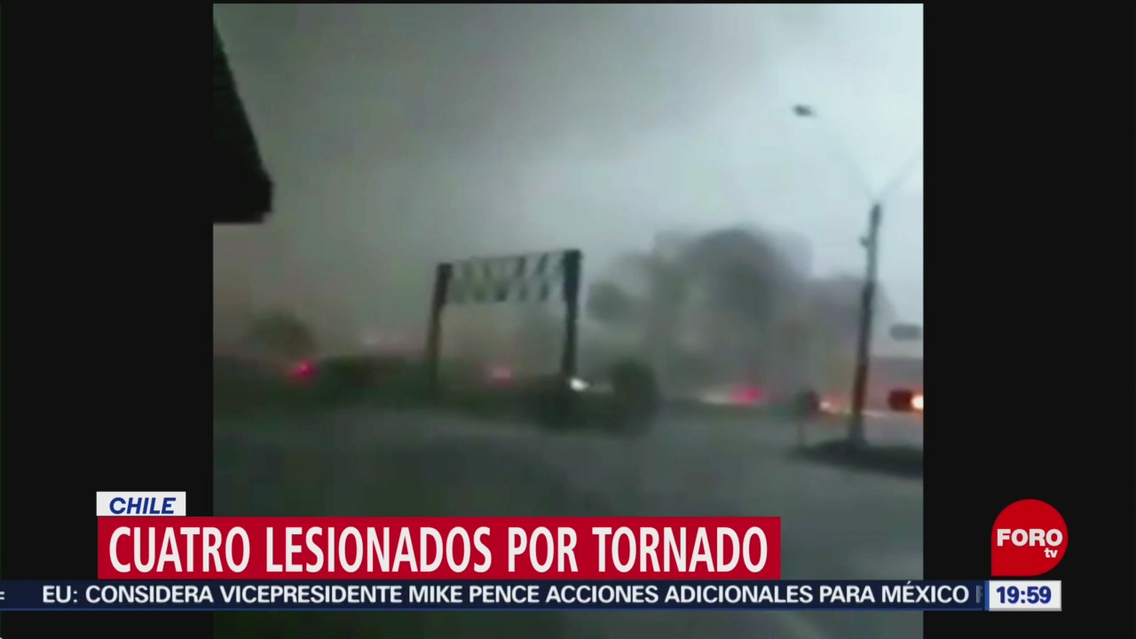 Foto: Video Tornado Chile 30 Mayo 2019