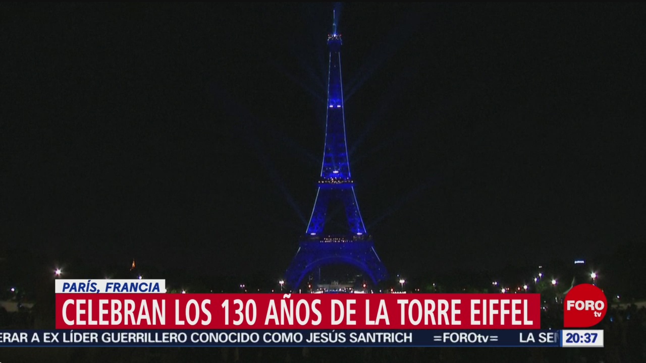 Foto: Torre Eiffel Celebra 130 Años París 15 de Mayo 2019