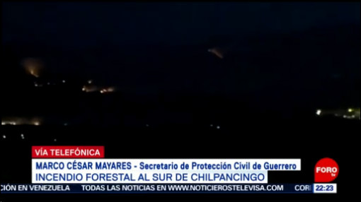 FOTO: Trabajan para sofocar incendio forestal en Chilpancingo, Guerrero, 5 MAYO 2019