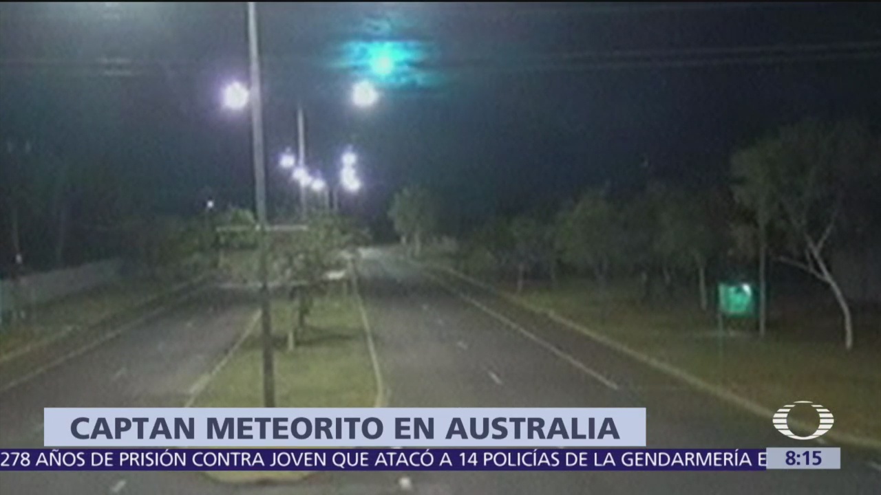 Video del momento en que un meteorito cruza Australia