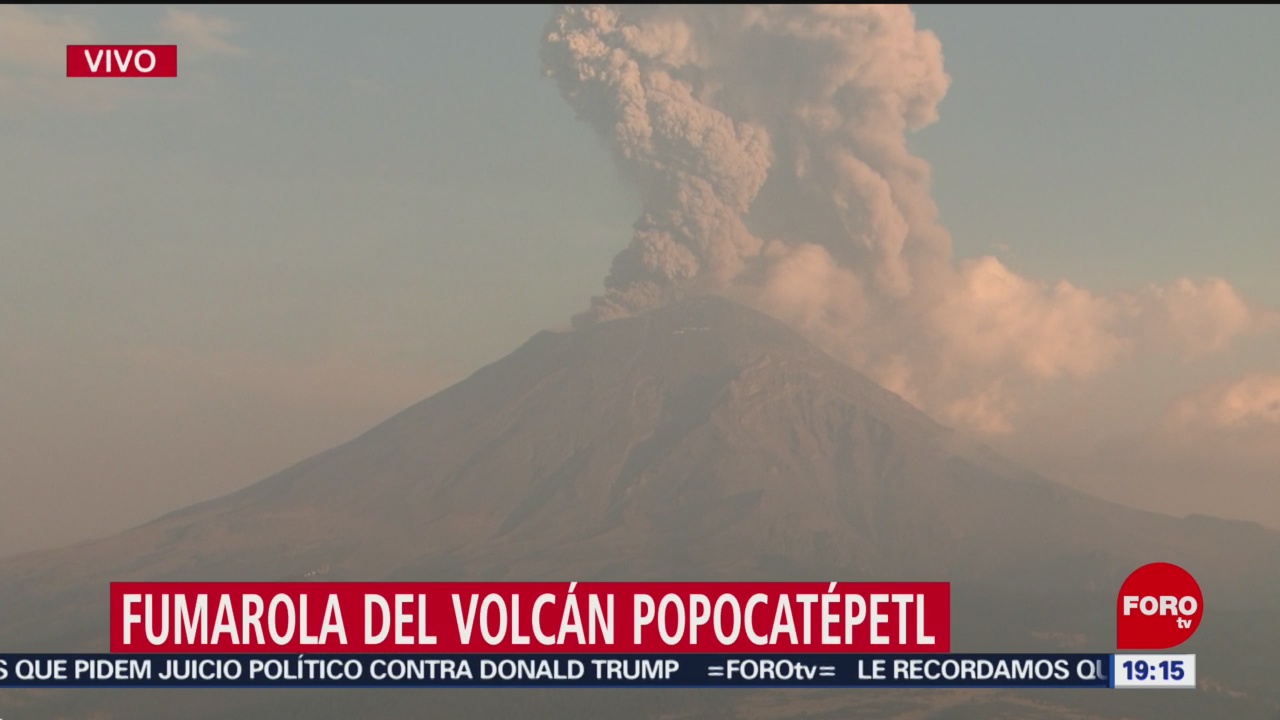 Foto: Volcán Popocatépetl Exhalación Hoy Explosión 22 Mayo 2019