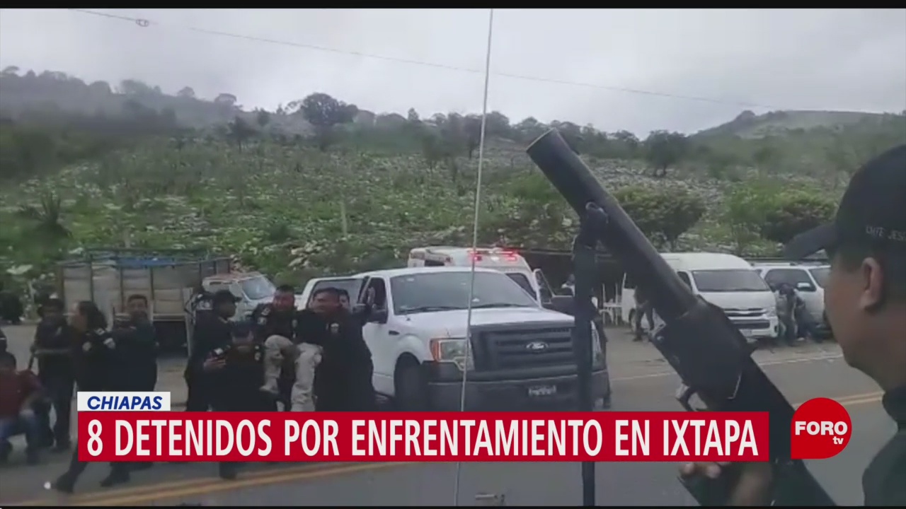 Foto: Agreden a policías en Chiapas; hay ocho detenidos