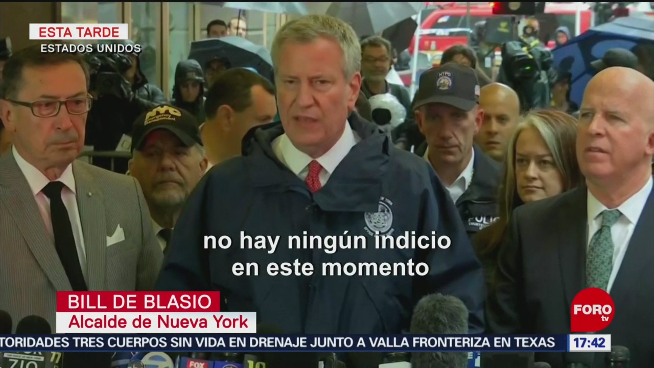 FOTO: Alcalde de Nueva York descarta amenaza terrorista