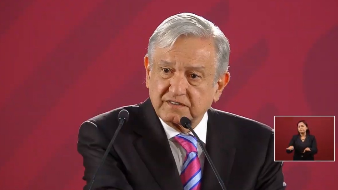 Foto: López Obrador en conferencia de prensa en Palacio Nacional, 28 de junio de 2019, Ciudad de México