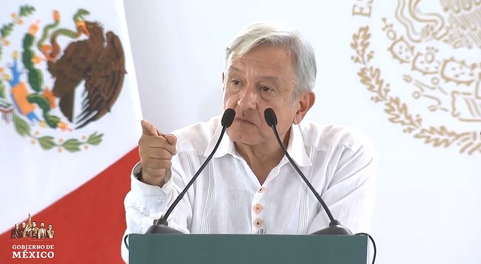 Foto: El presidente Andrés Manuel López Obrador durante una gira de trabajo en Gómez Palacio, Durango, el 16 de junio de 2019 (Gobierno de México)