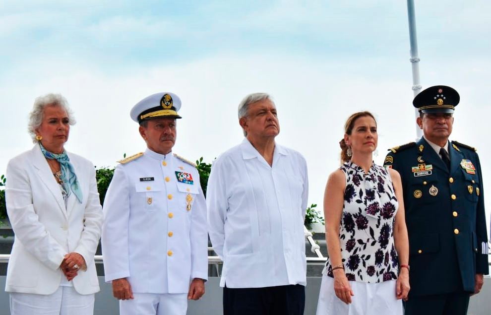 Foto: La celebración del Día de la Marina lo encabezó el presidente Andrés Manuel López Obrador, el 1 de junio de 2019 (Secretaría de Marina)