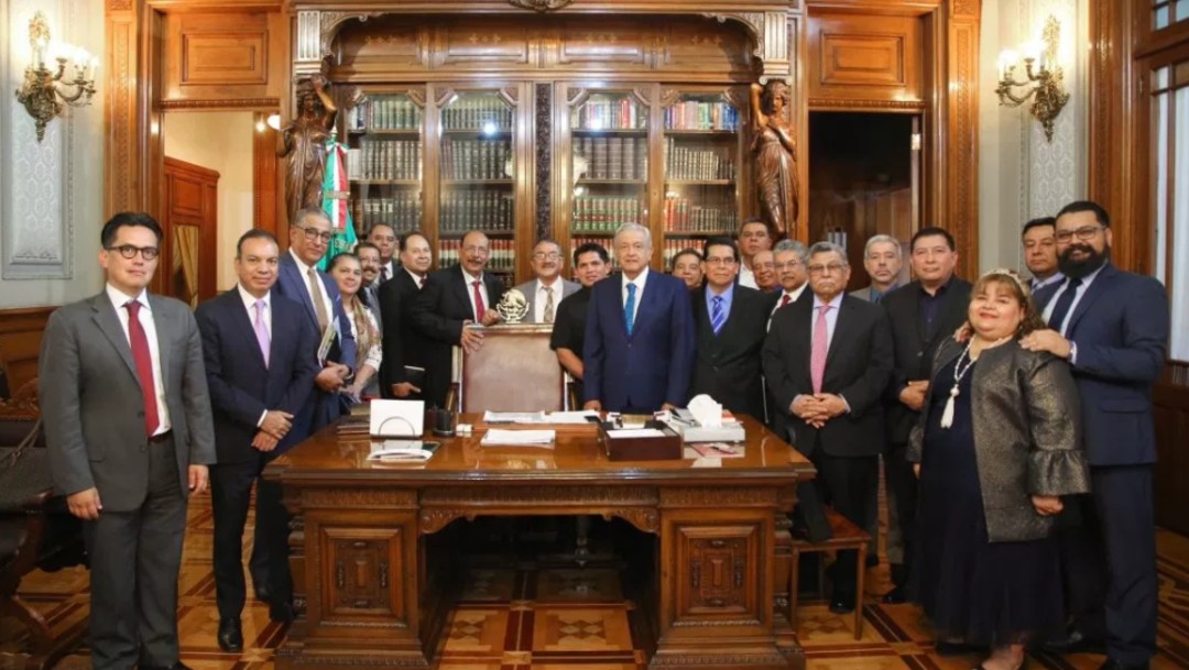 Foto: López Obrador en reunión con pastores de la Iglesia Evangélica, 21 de febrero de 2019, Ciudad de México