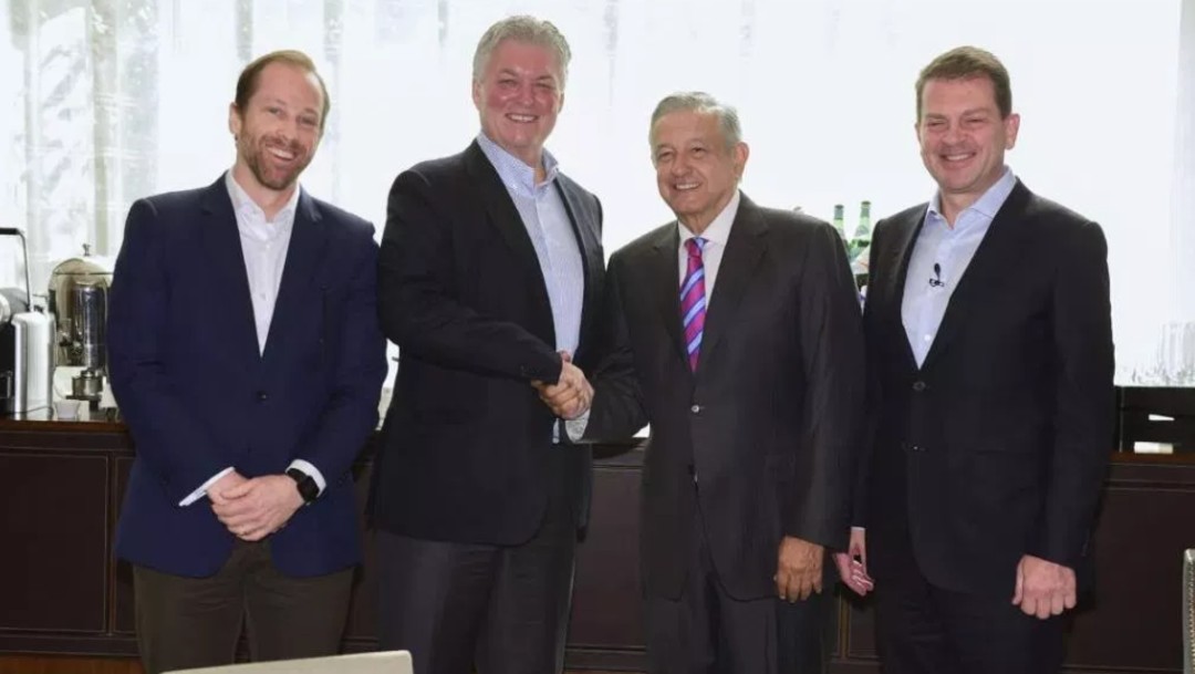 López Obrador se reunió con un grupo de banqueros en mayo, 30 de mayo de 2019, Ciudad de México 