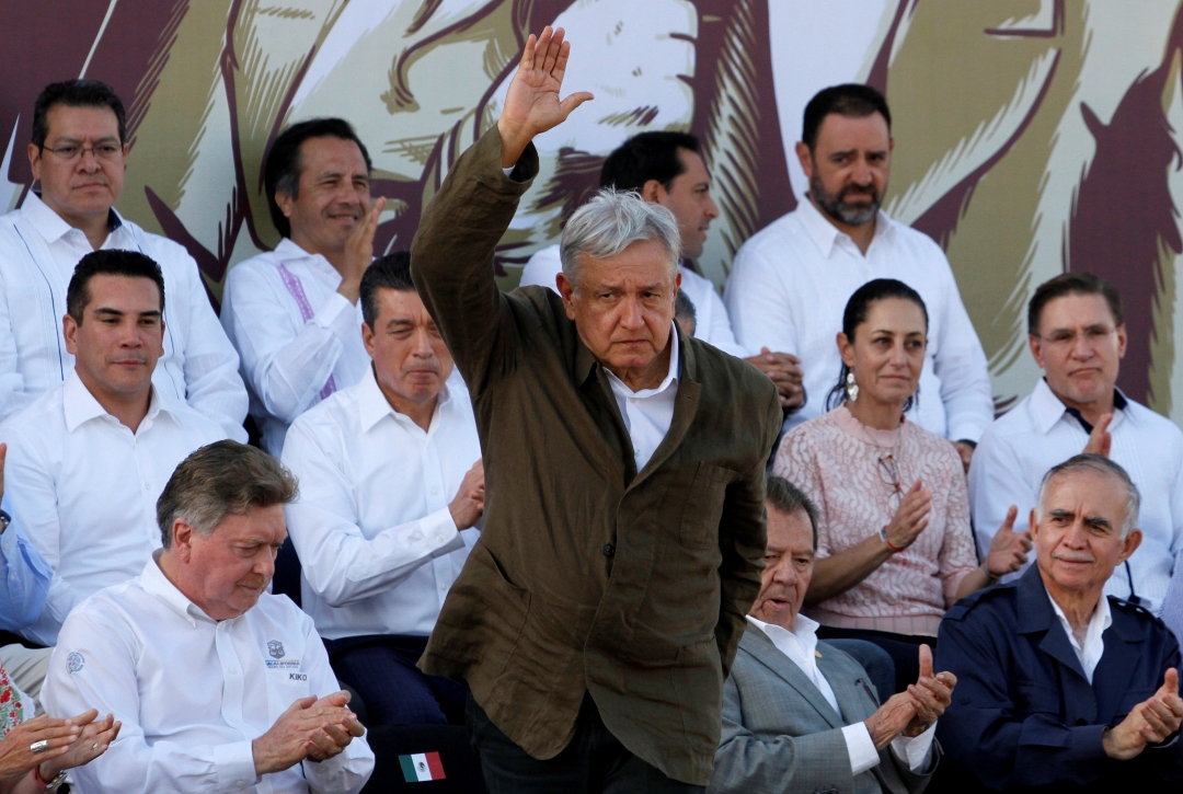 Foto: El presidente de México encabeza en Tijuana acto en defensa de la dignidad de México y por la amistad con el pueblo de EU. (Reuters)