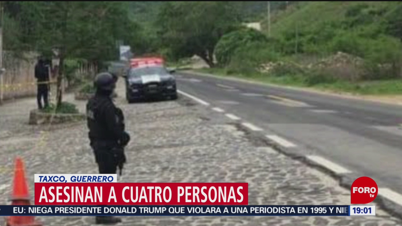 FOTO: Asesinan a cuatro personas en Taxco, Guerrero, 23 Junio 2019