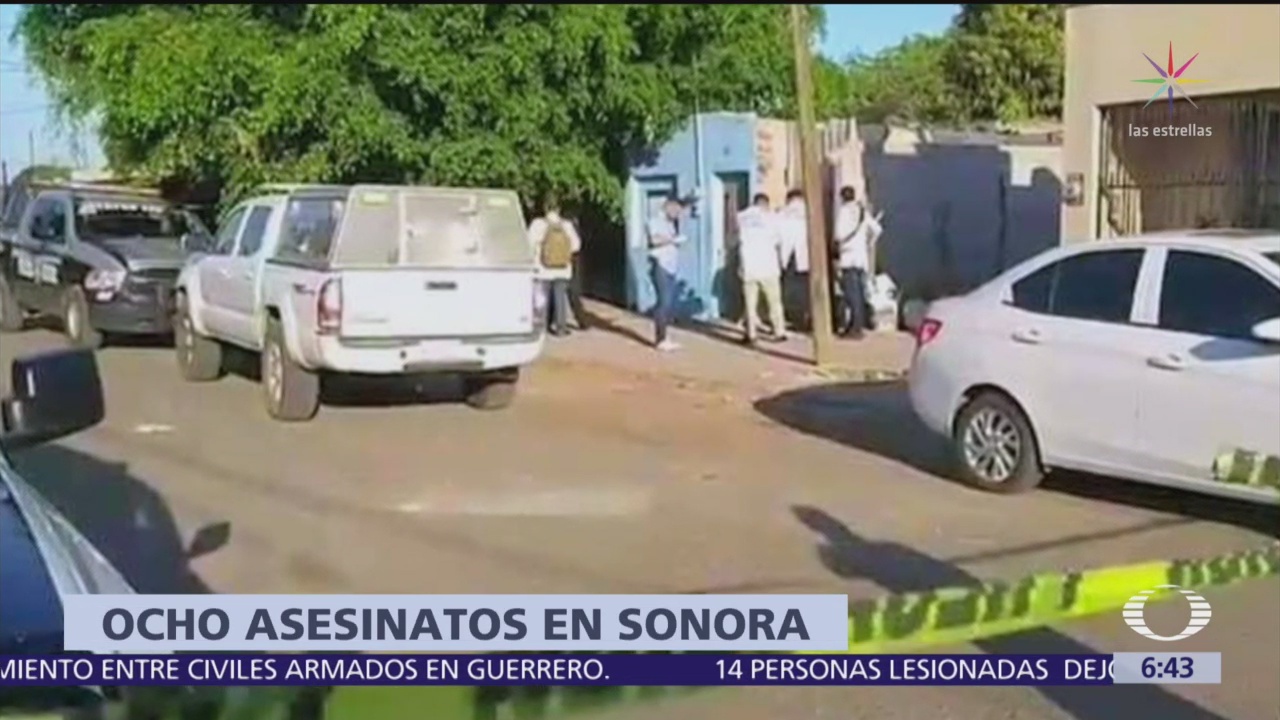Ataques armados en Sonora dejan al menos 8 muertos