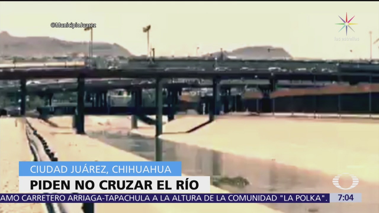 Ayuntamiento de Ciudad Juárez pide a migrantes no cruzar Río Bravo