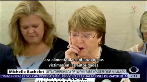 Bachelet: colaboramos con una comisión en caso Ayotzinapa