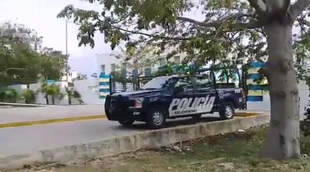 Foto: balacera en hospital de Playa del Carmen, 14 de junio 2019. Twitter @MacroRedQR