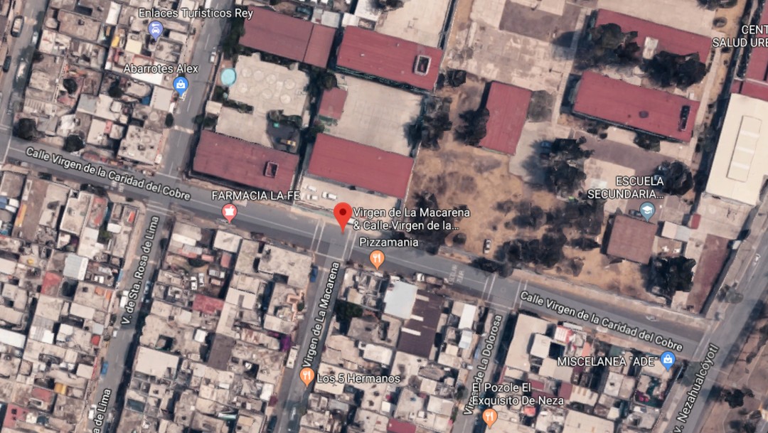 FOTO Balacera cerca de escuela en Neza deja un niño herido; mapa de la zona (Google Maps)