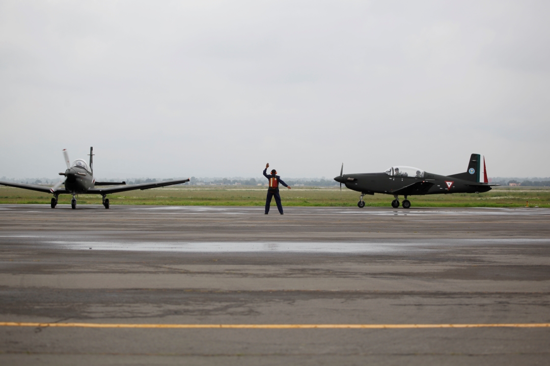 Foto: Base militar aérea en Santa Lucía, 6 de septiembre de 2010, México
