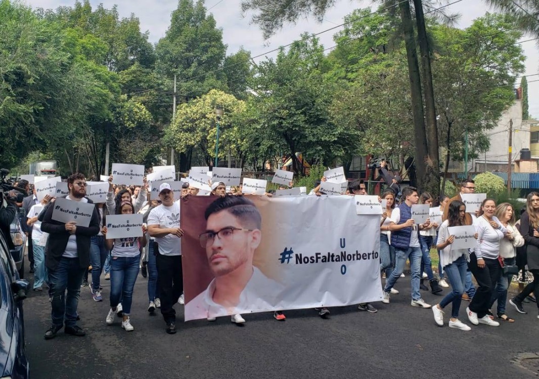Rinden declaración compañeros de Norberto Ronquillo, estudiante secuestrado en CDMX