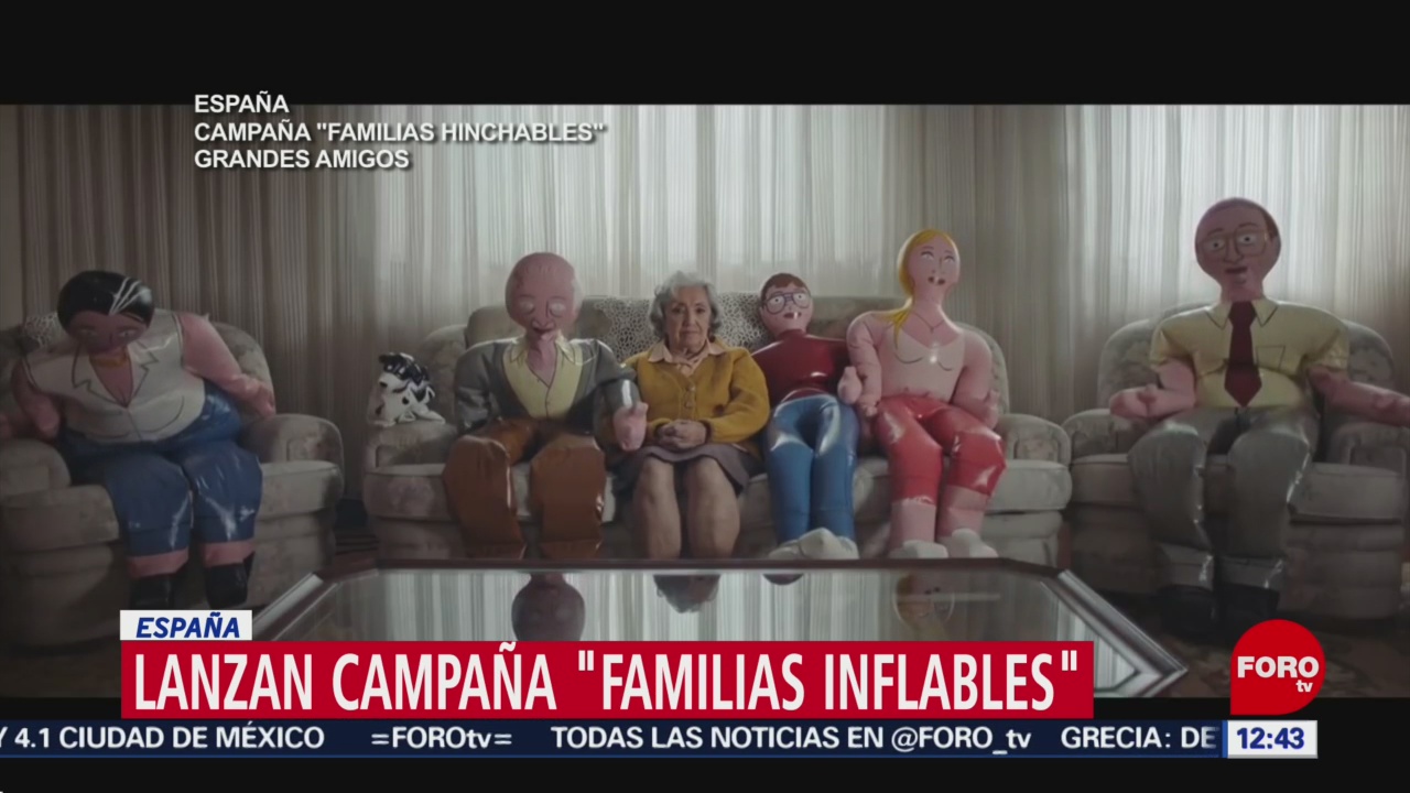 Campaña ‘Familias inflables’ en España