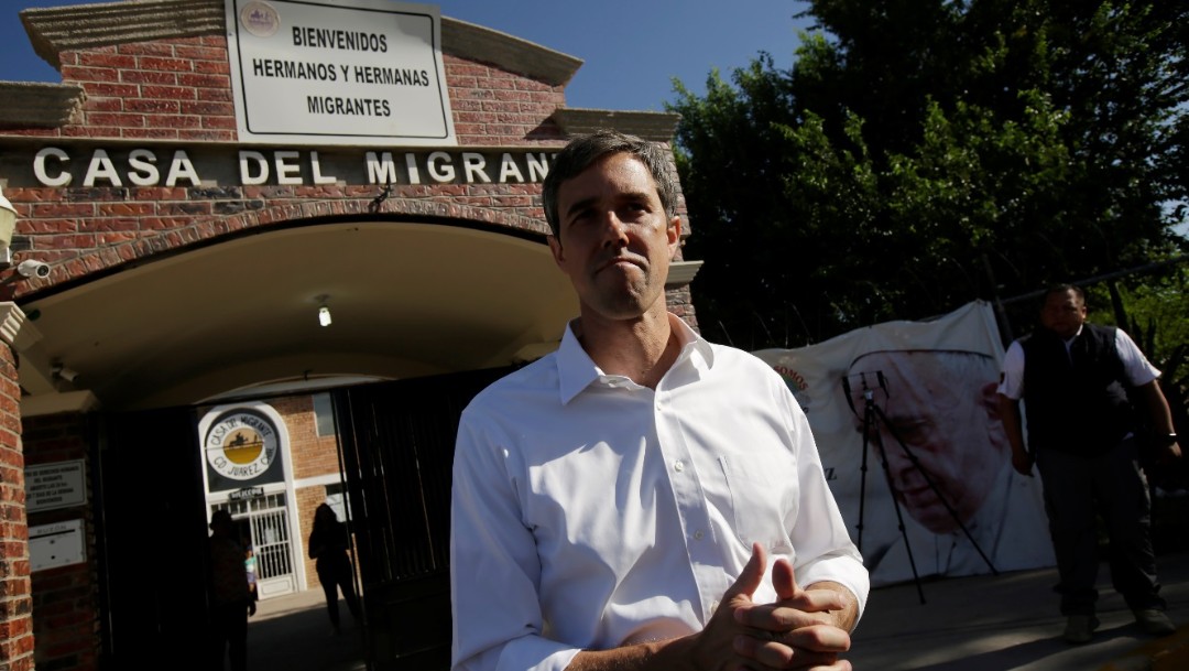 Foto: El candidato presidencial de Estados Unidos, O'Rourke, visita la Casa del Migrante en Ciudad Juárez, junio 30 de 2019 (Reuters)