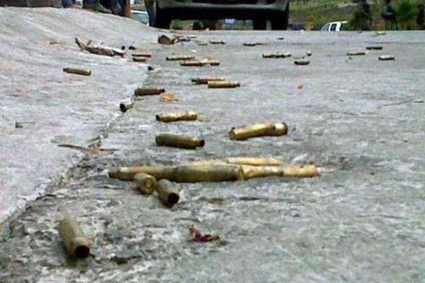 Foto: Al menos 4 muertos deja un enfrentamiento en la sierra de de Heliodoro Castillo, Guerrero, ubicado a cinco horas de Chilpancingo, junio 16 de 2019 (Imagen: noventagrados.com)