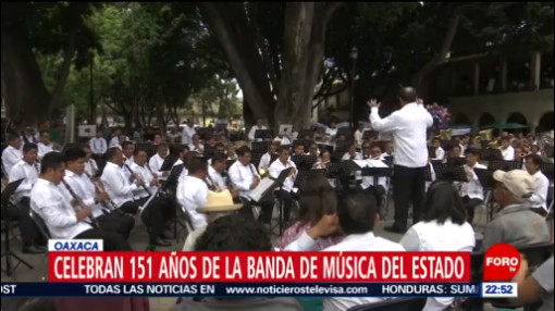 FOTO: Celebran 151 años de la Banda de Música del Estado en Oaxaca, 23 Junio 2019
