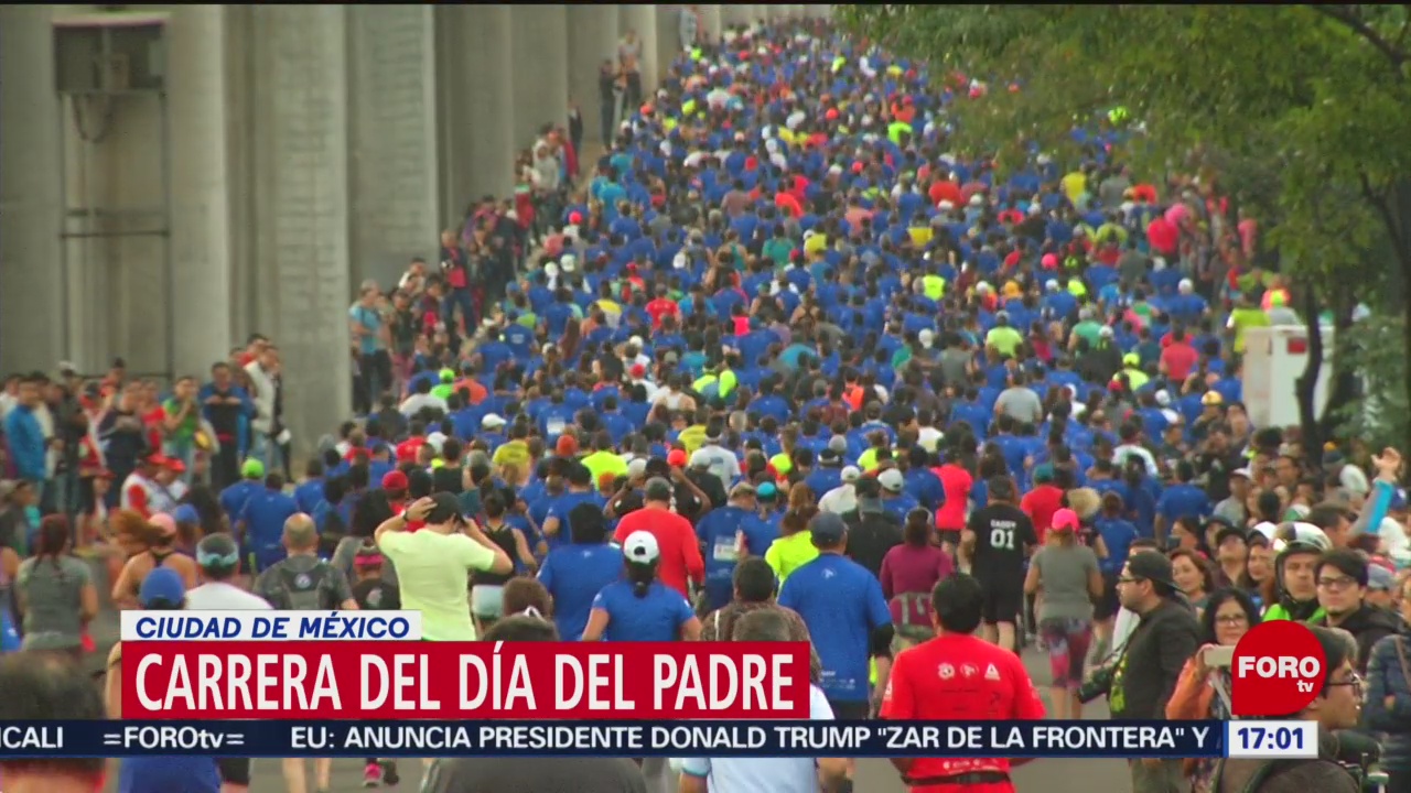 FOTO: Cerca de 10 mil personas participan en carrera por el Día del Padre en CDMX, 16 Junio 2019