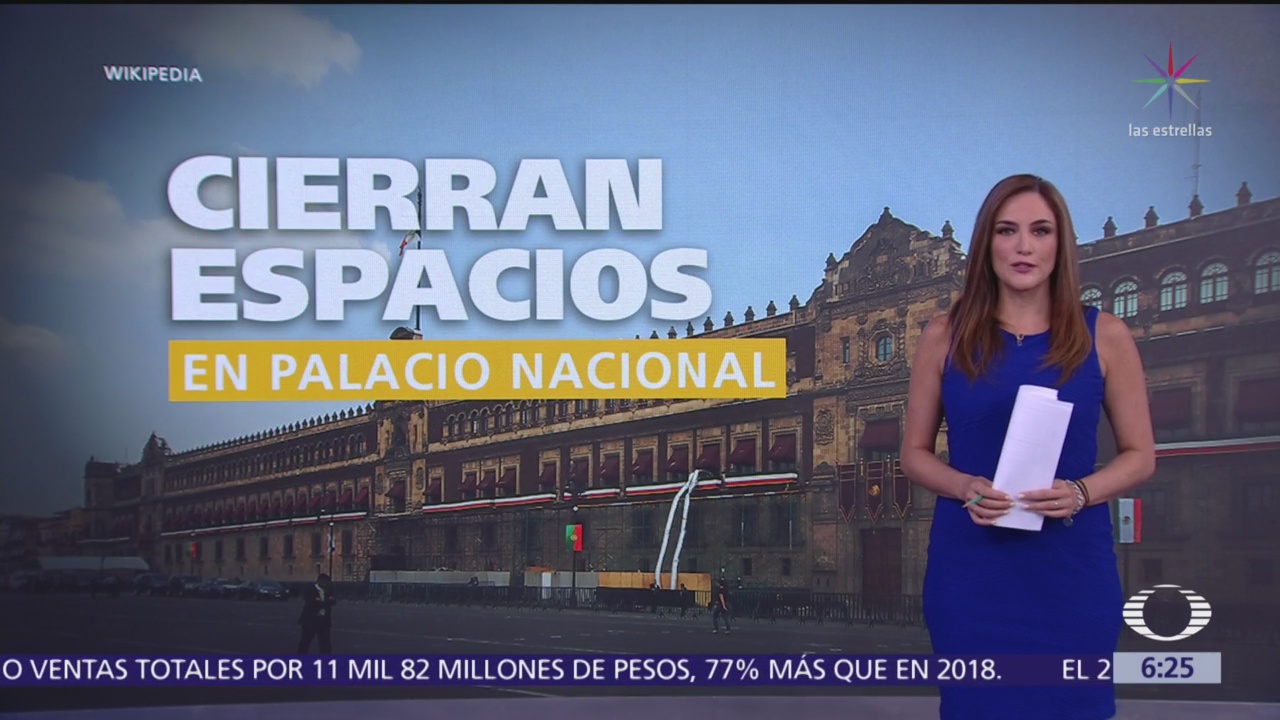 Cierran espacios en Palacio Nacional a turistas y ciudadanos