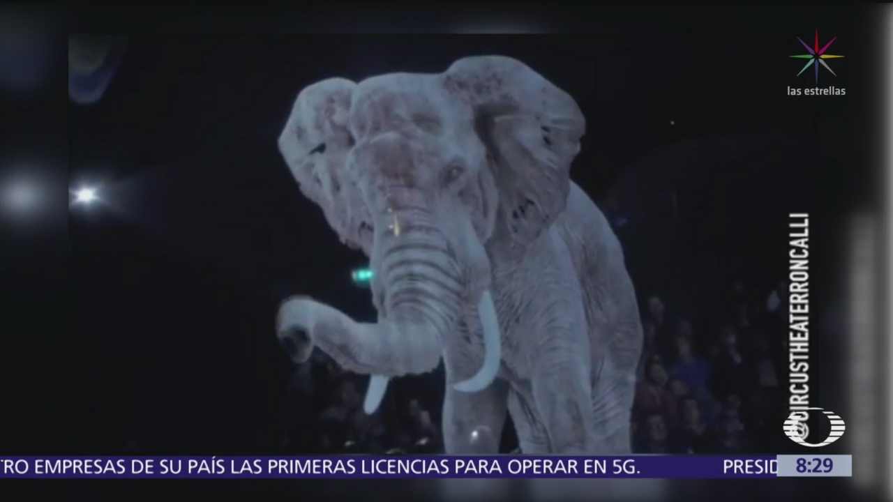 Circo sustituye animales por hologramas 3D