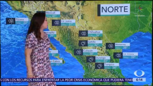 Clima caluroso y lluvias predominarán en gran parte de México