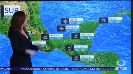 Continúan lluvias y altas temperaturas en la mayor parte de México
