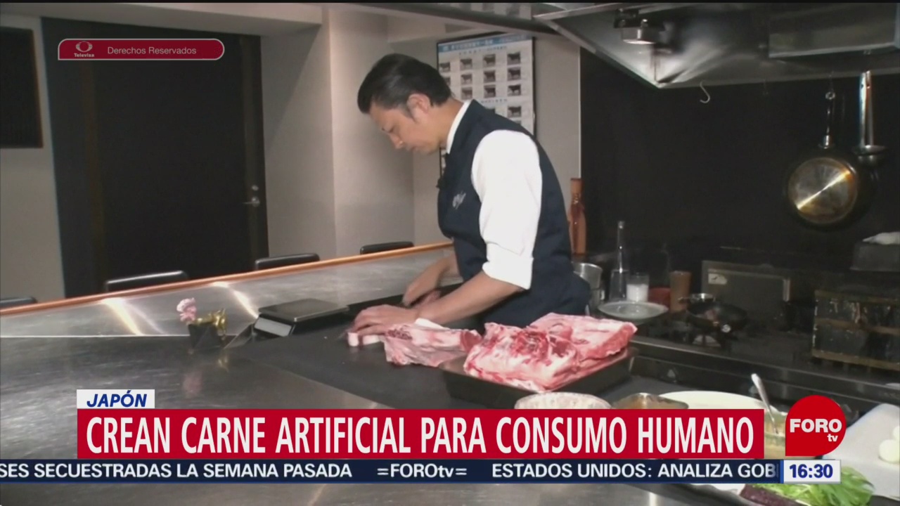 FOTO: Crean carne artificial para consumo humano en Japón