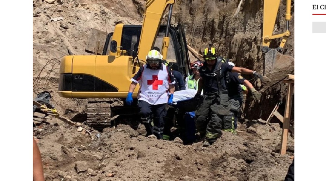 Rescatan cuerpo de hombre atrapado en derrumbe en Álvaro Obregón