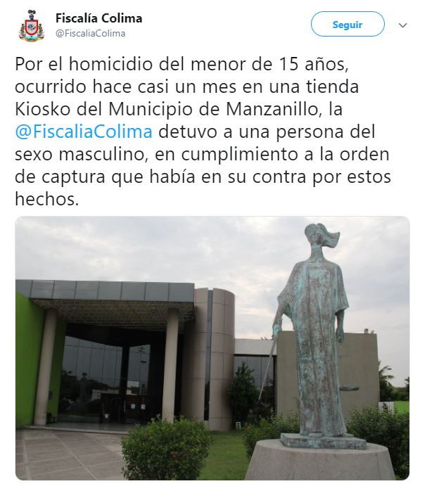 Foto Detienen a presunto asesino de niño cajero en Manzanillo, Colima 21 junio 2019