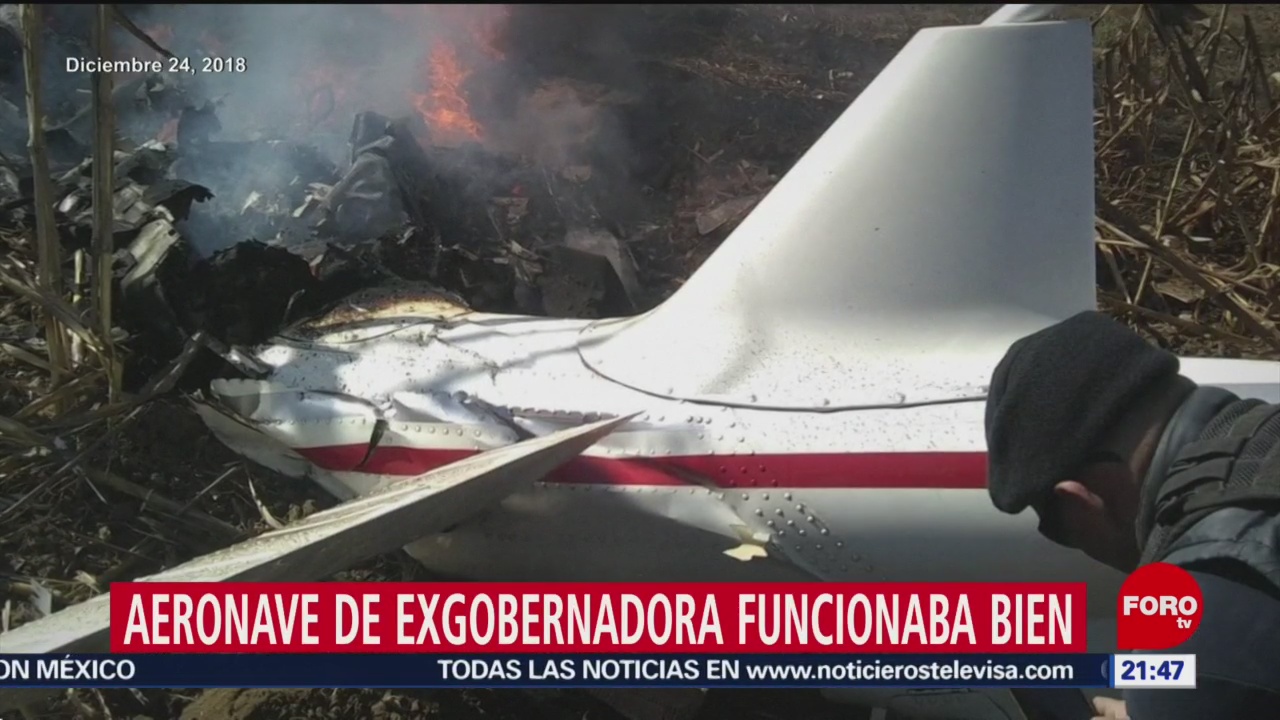 Foto: DGAC descarta fallas en motores del helicóptero de Martha Erika y Moreno Valle