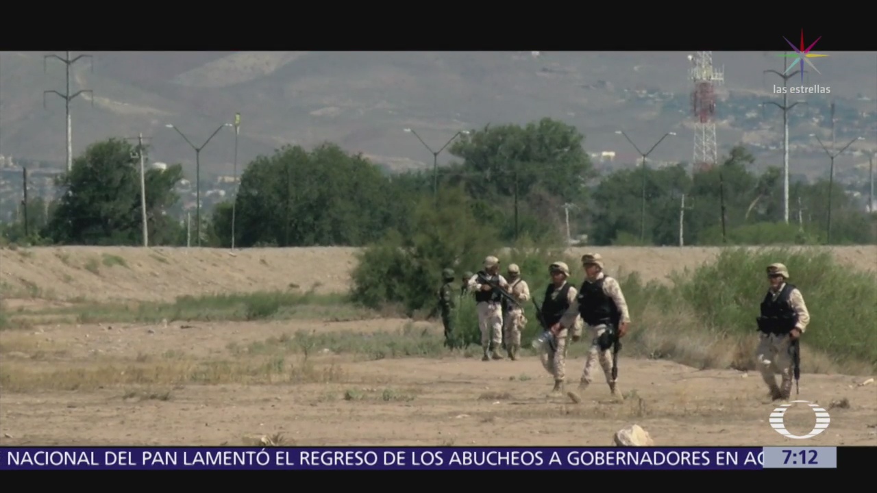 Ejército resguarda la frontera de México con Estados Unidos