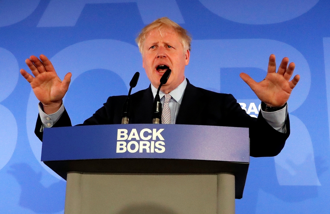 Foto: El británico Boris Johnson, 12 de junio de 2019