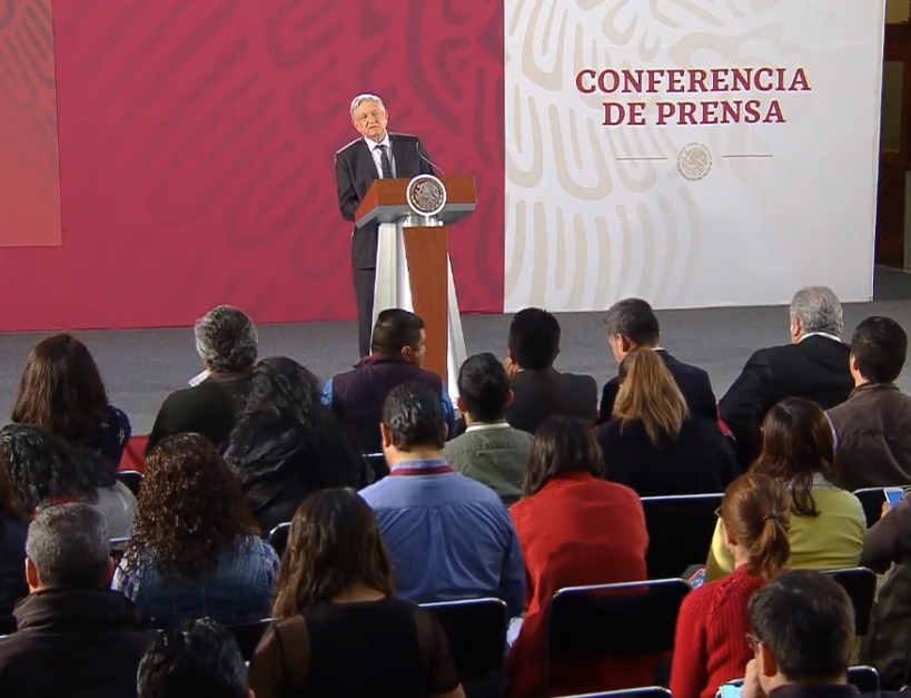 Foto: El presidente López Obrador en conferencia de prensa, 20 de junio de 2019, Ciudad de México