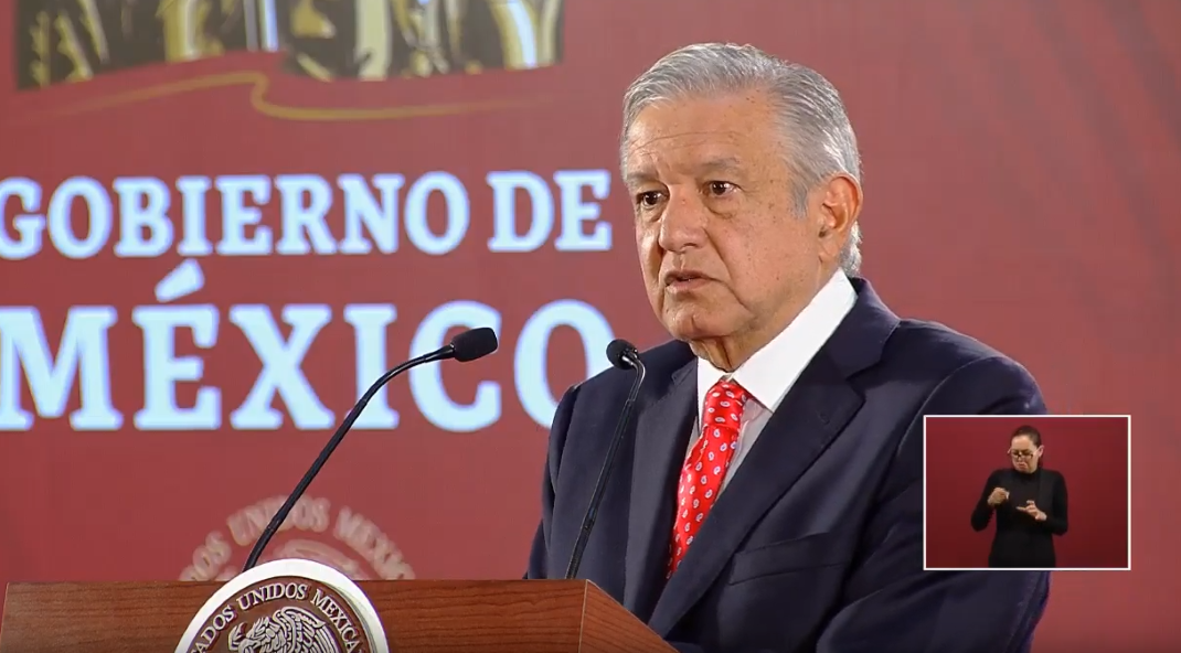 Foto: El presidente López Obrador en conferencia de prensa, 19 de junio de 2019