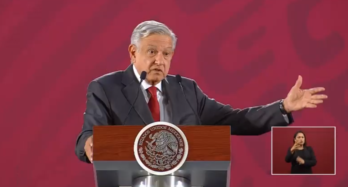Foto: El presidente López Obrador en conferencia de prensa, 14 de junio de 2019, México