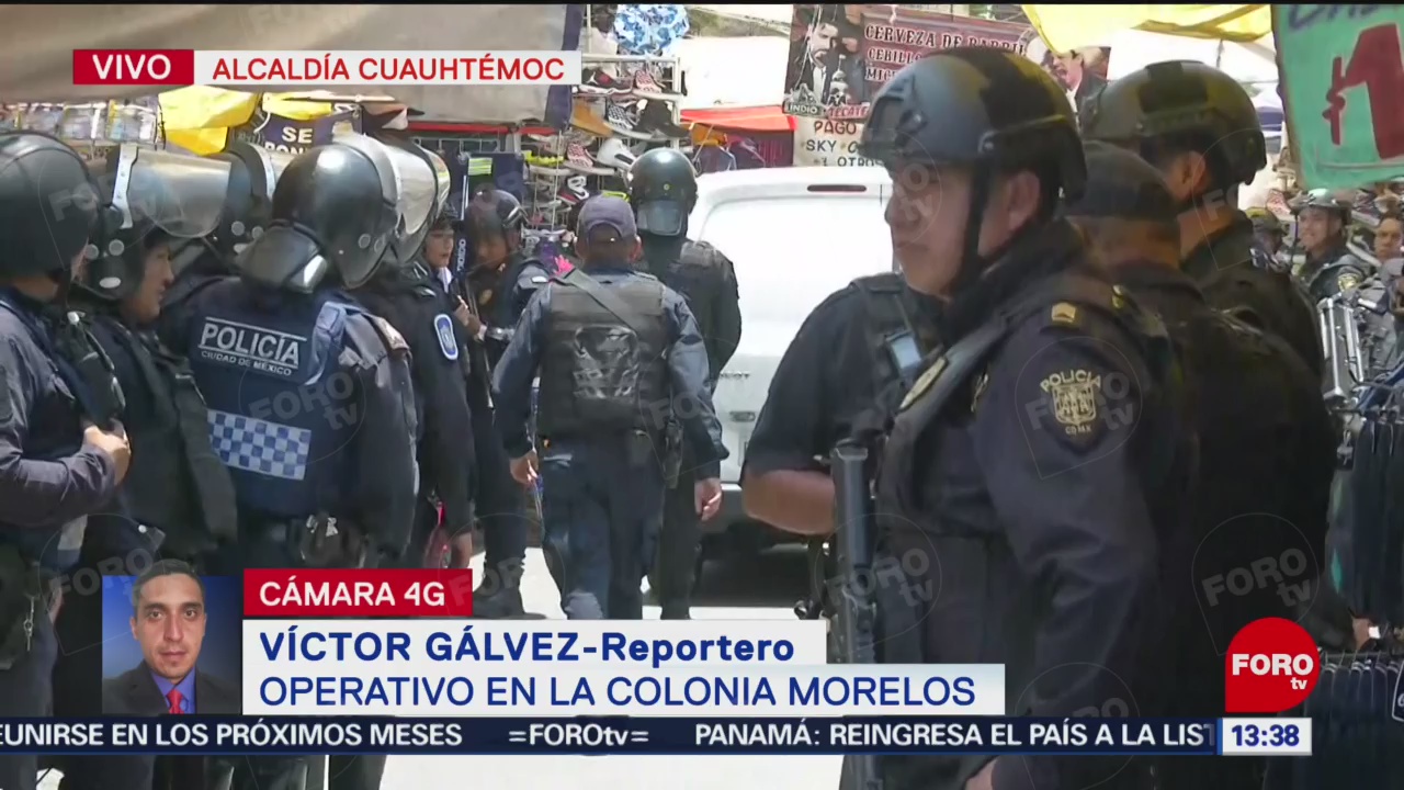 FOTO: Elementos policíacos realizan operativo en Tepito