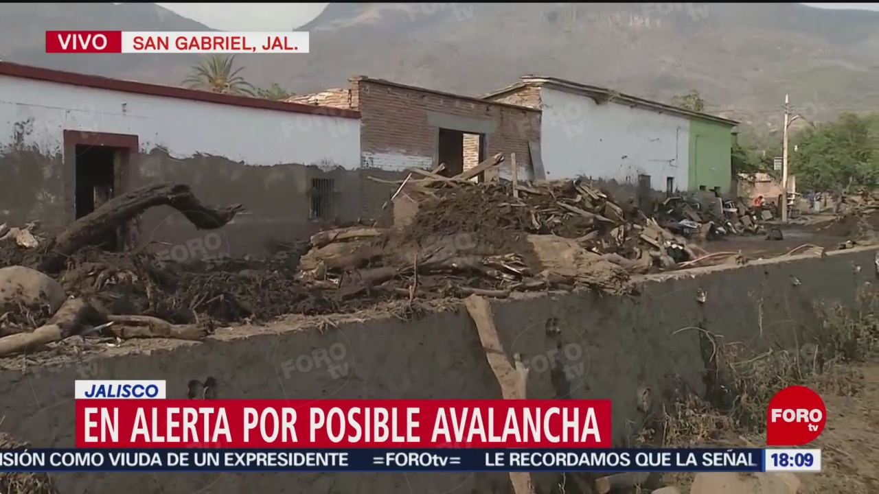 Foto: Emiten alerta por nueva avalancha en San Gabriel, Jalisco