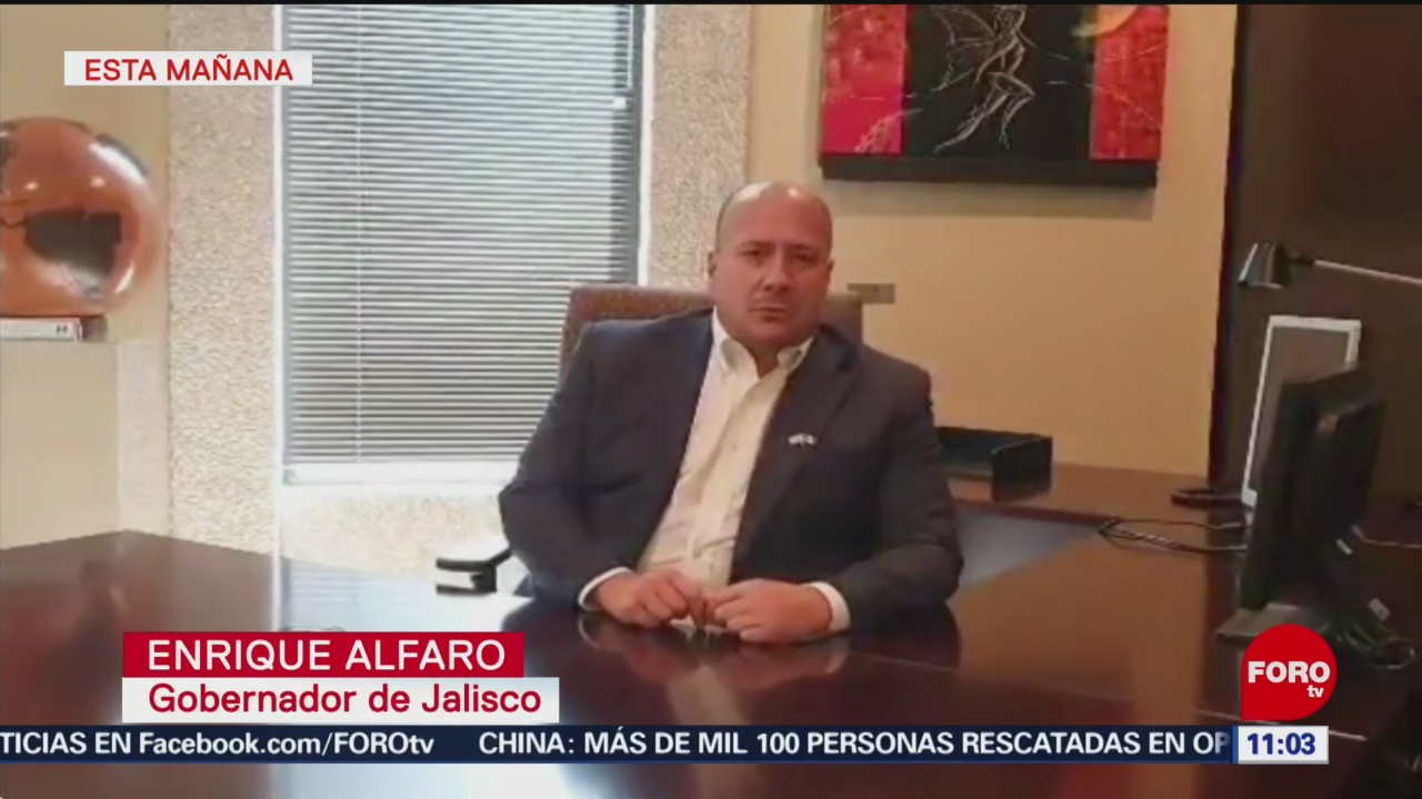 Estamos al tanto del enfrentamiento en Tlajomulco de Zúñiga, dice gobernador de Jalisco