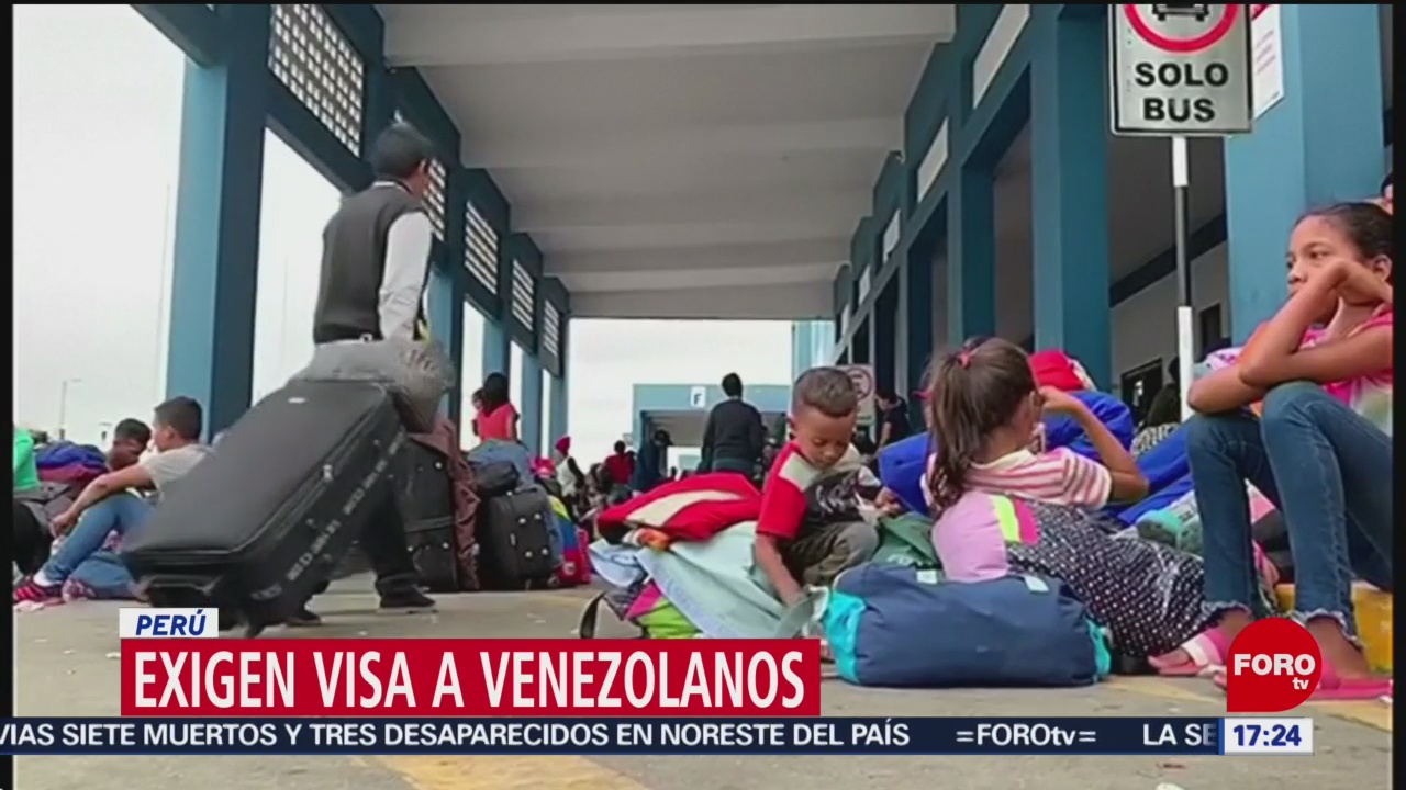 FOTO: Exigen visa a venezolanos en Perú, 15 Junio 2019