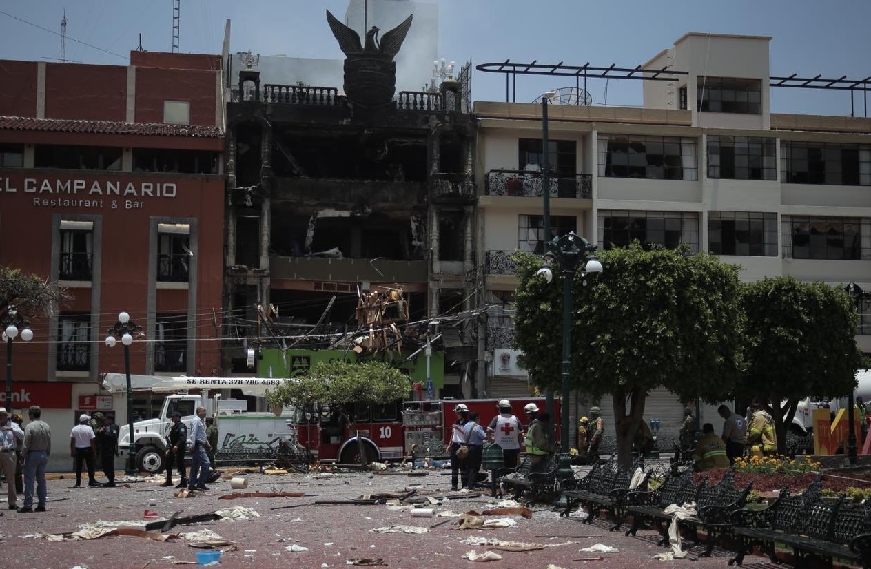 Foto: Una explosión en Tepatitlán, Jalisco deja al menos 3 muertos y 21 heridos, junio 15 de 2019 (Twitter: @daviddelapaz)