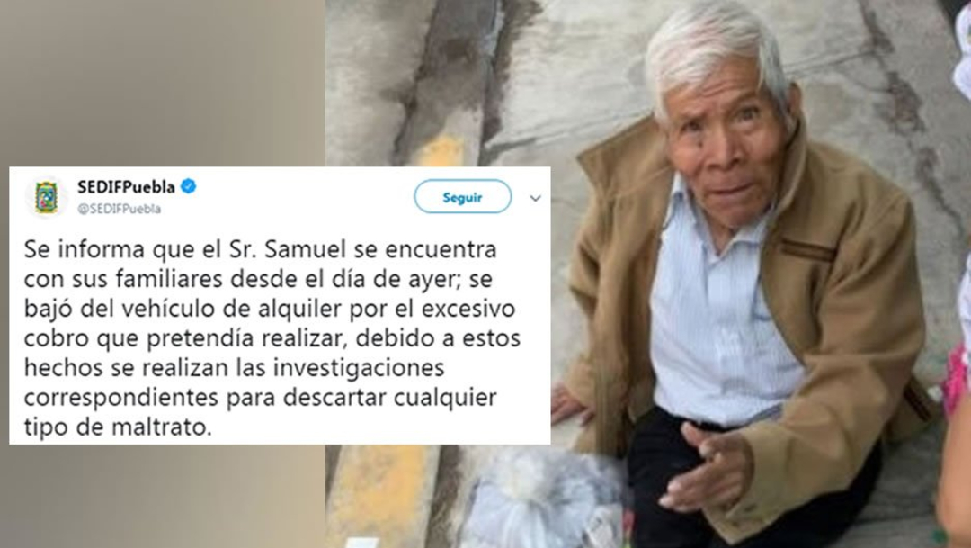 foto Fake News: Abandonan a abuelito en calle de Puebla 18 junio 2019