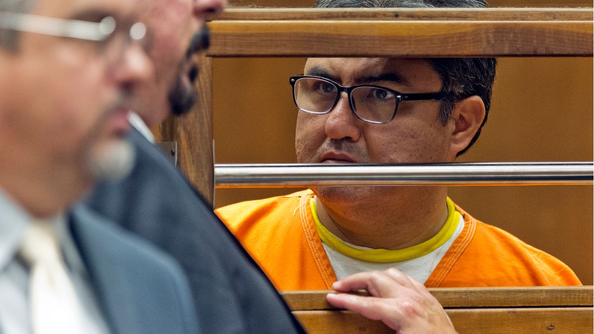 Foto: Naasón Joaquín García, líder de la iglesia La Luz del Mundo, durante audiencia en un tribunal de Los Ángeles, EEUU. El 21 de junio de 2019