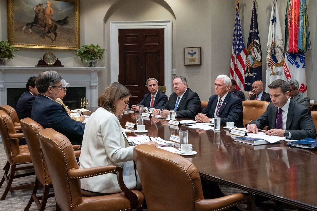 Foto: El canciller mexicano Marcelo Ebrard se reunió con el vicepresidente de Estados Unidos, Mike Pence, en la Casa Blanca. El 5 de junio de 2019