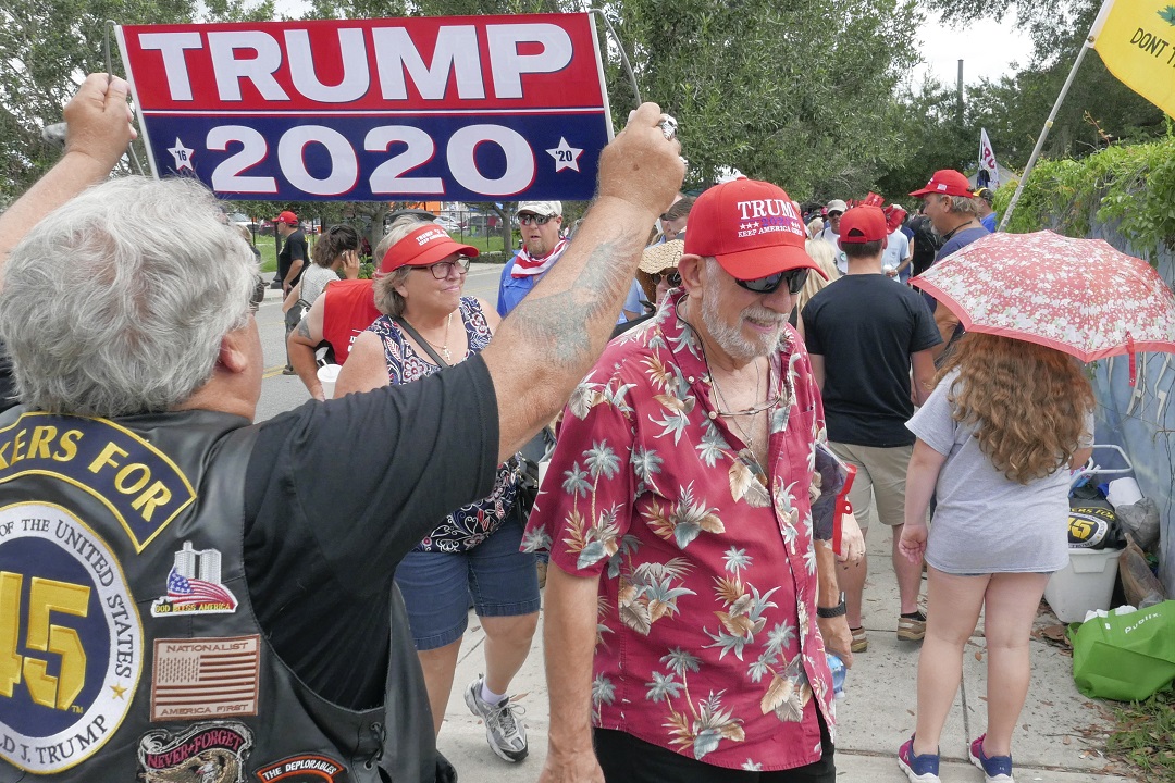 Foto: Seguidores de Donald Trump hacen fila para su mitin en Orlando, Florida, EEUU. El 18 de junio de 2019